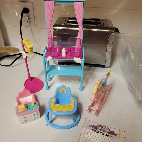Barbie Toys Vintage Barbie Nursery Furniture Lot Poshmark